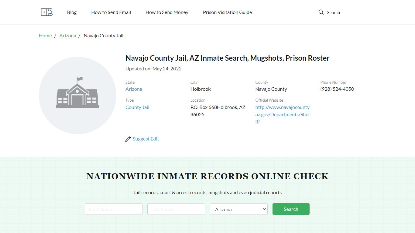 Navajo County Jail, AZ Inmate Search, Mugshots, Prison Roster